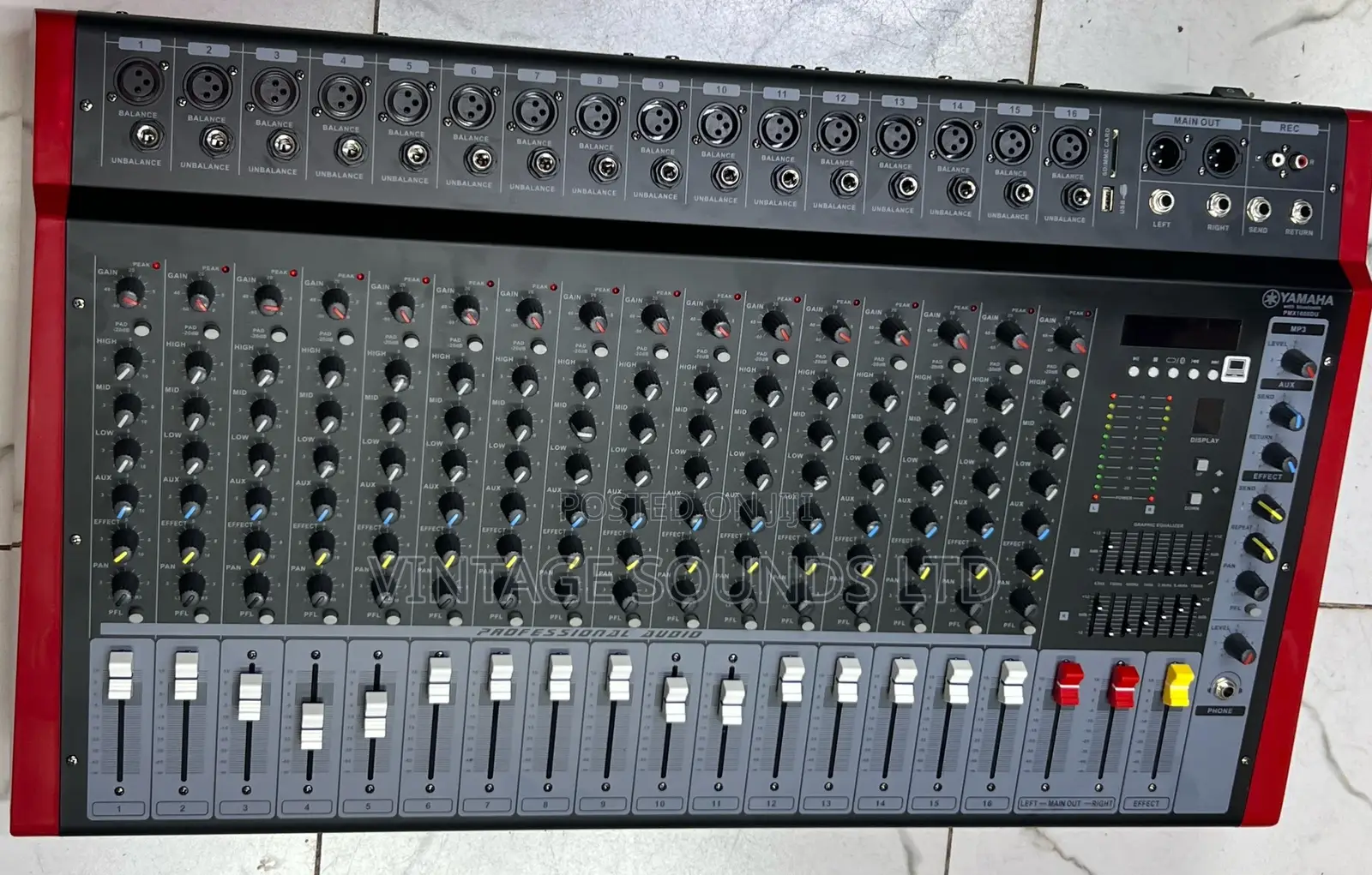 Yamaha Powered Mixer/Amplifier 16channel Line Input USB