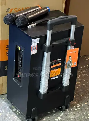 Sansui 12inch Active Portabletrolley Powered Speaker