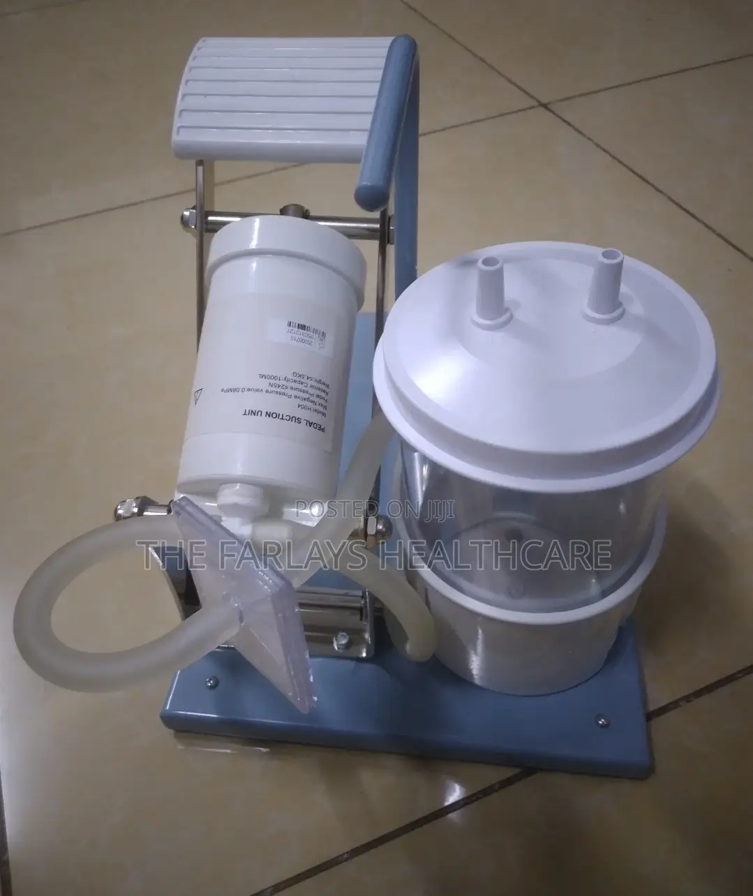 Suction Unit - Pedal or Manual Suction.