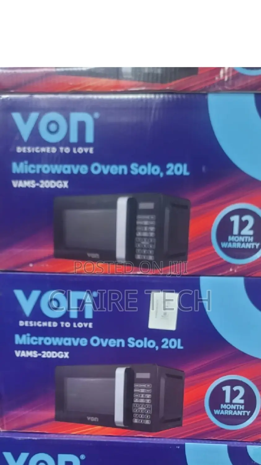 VAMS-20DGX Von 20 L Digital Microwave Oven(Black)