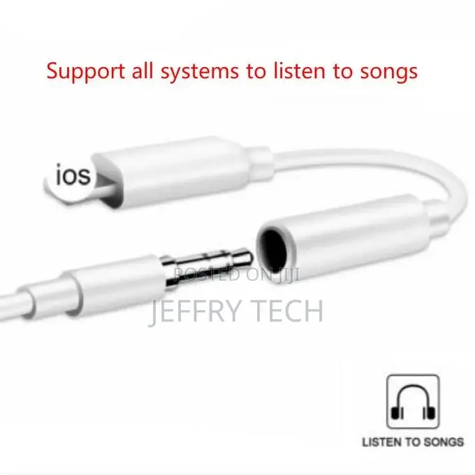 iPhone 7 6 8 11 X Earphone AUX Adaptador for Lightning