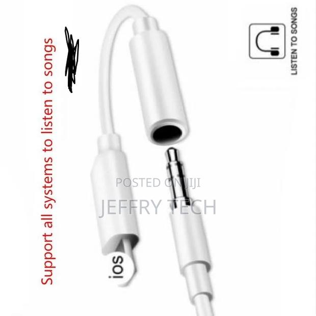 iPhone 7 6 8 11 X Earphone AUX Adaptador for Lightning - thumbnail 2