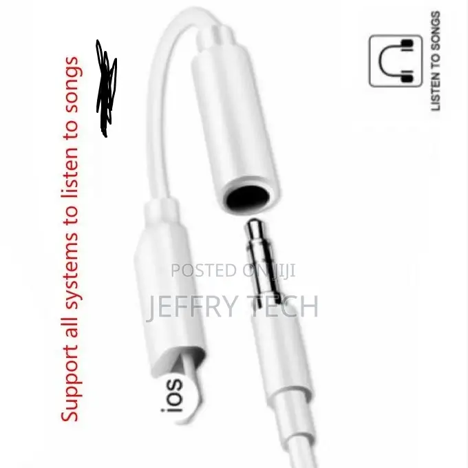 iPhone 7 6 8 11 X Earphone AUX Adaptador for Lightning