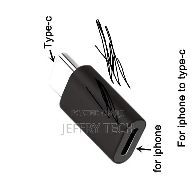Adapter for Apple iPhone IOS 8pin to Type-C Connector