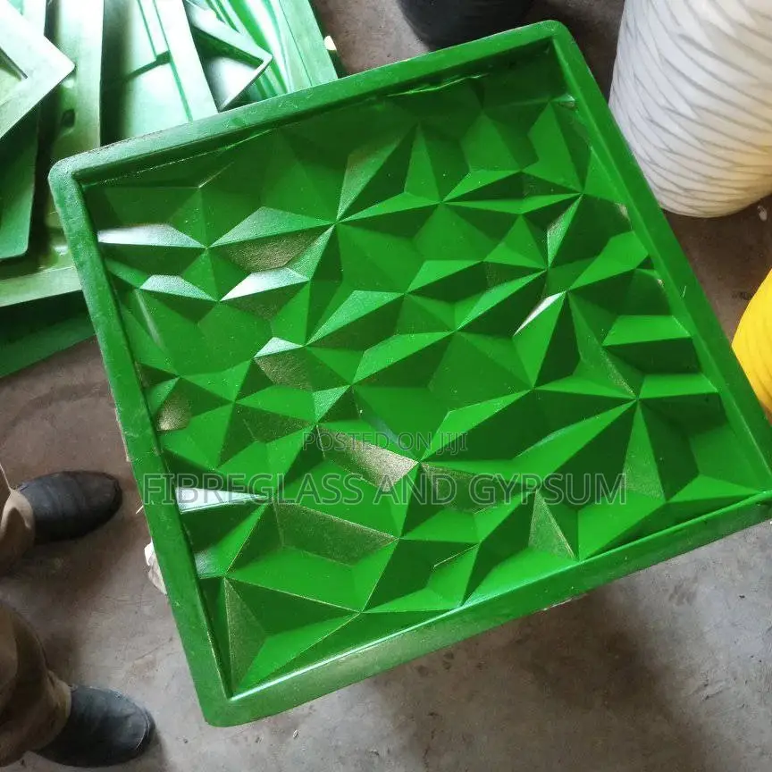3D Wall Panel Gypsum Mold Small Diamond)