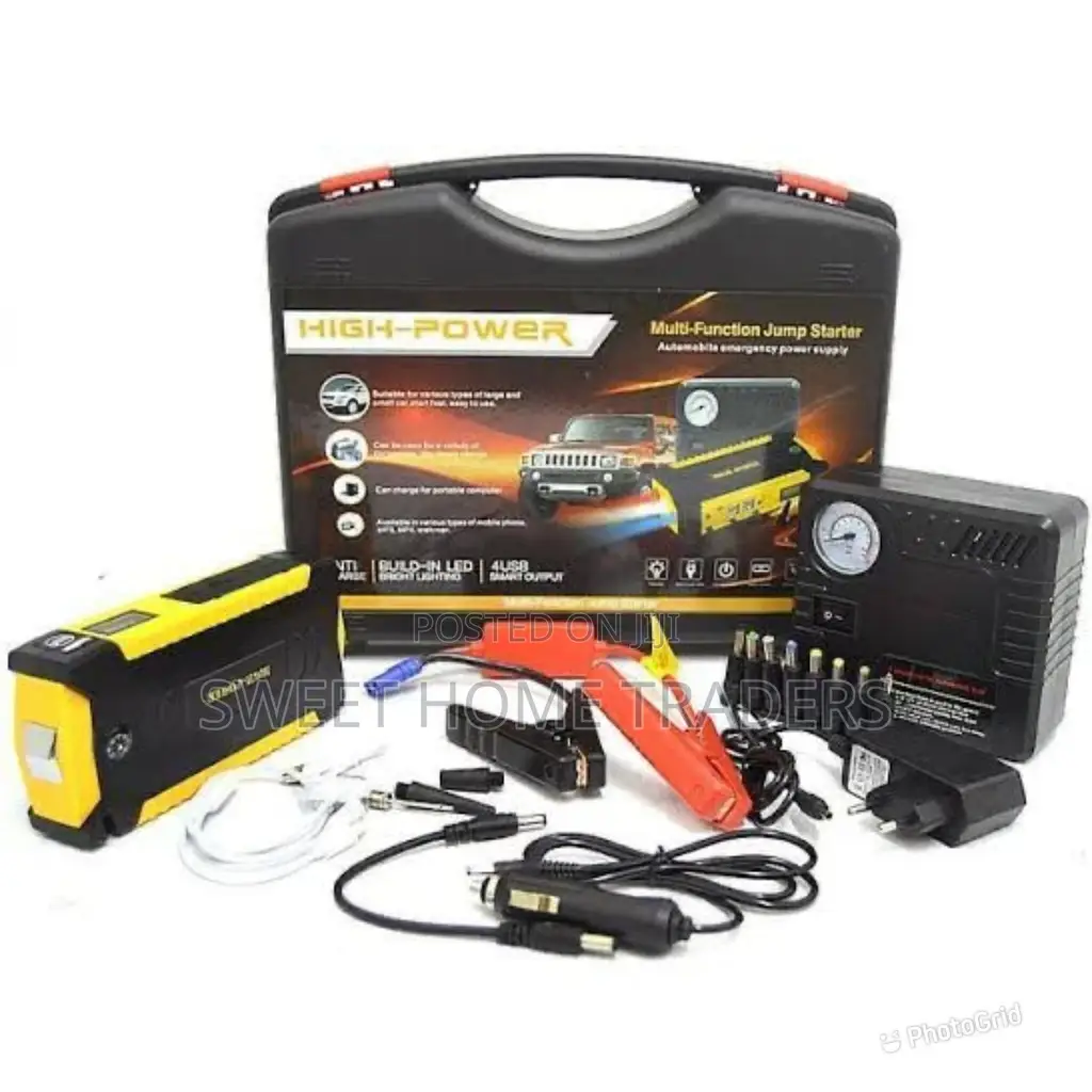 Portable Car Jump Starter Kit and Air Compressor