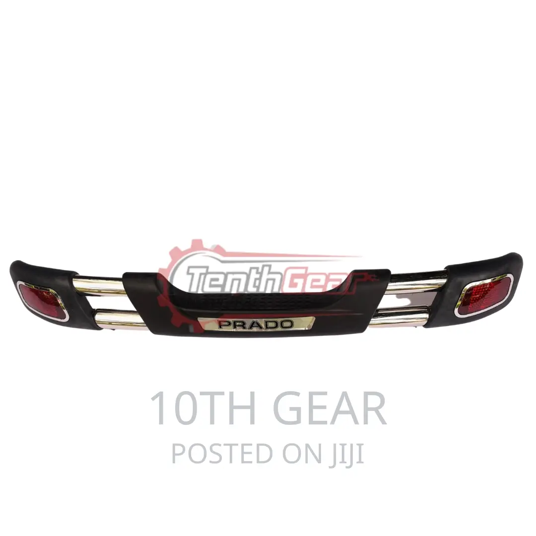 Rear Bumper Guard Prado 120 With Lights