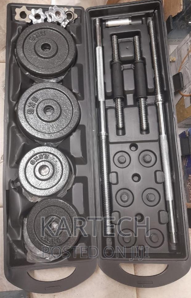Adjustable 50 KGS Dumbbells With Armbells