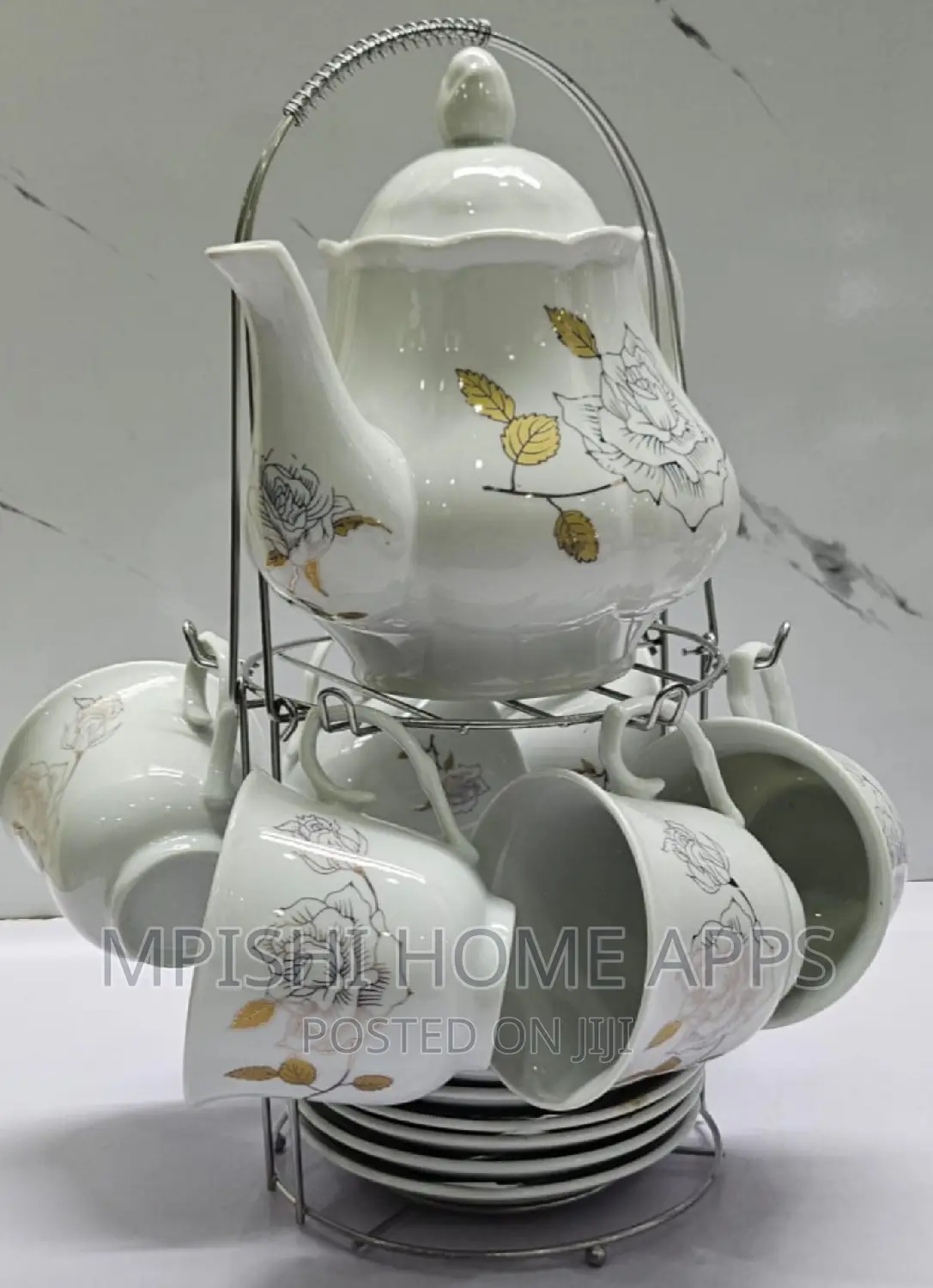 14pc Porcelain Ceramic Tea Set