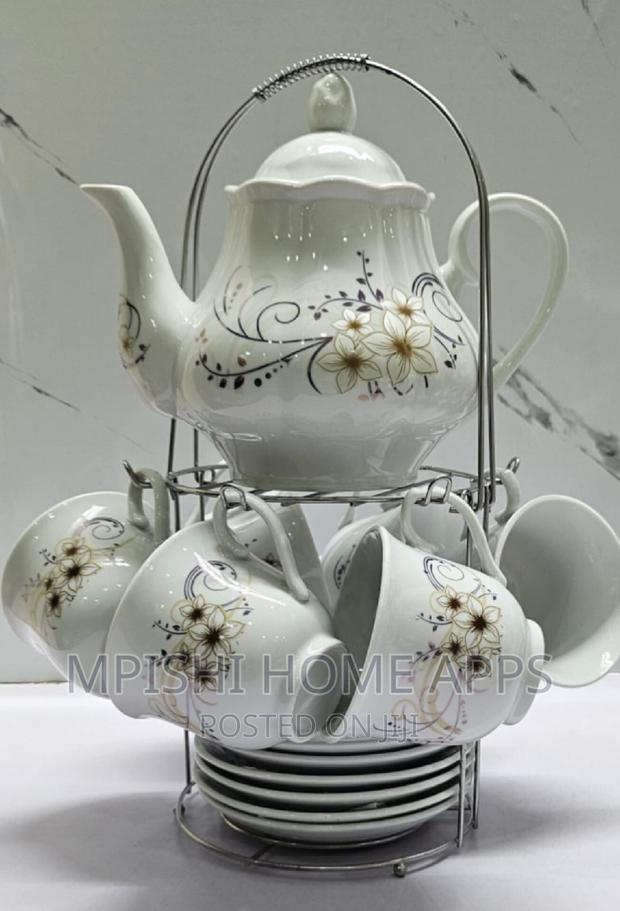 14pc Porcelain Ceramic Tea Set - thumbnail 3
