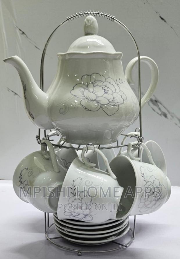 14pc Porcelain Ceramic Tea Set - thumbnail 4