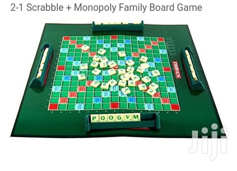 2 in 1 Scrabble - Monopoly Board Game - main view