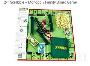 2 in 1 Scrabble - Monopoly Board Game
