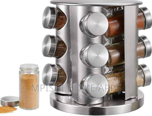 Quality 12pc 360 Degrees Rating Carousel Spice Rack* - thumbnail 2