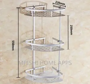 *3 Layer Aluminium Corner Shelf