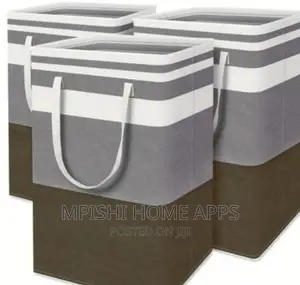 *72L Canvas Collapsible Laundry/Multi-purpose Baskets
