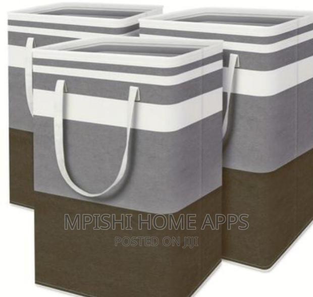 *72L Canvas Collapsible Laundry/Multi-purpose Baskets - thumbnail 3