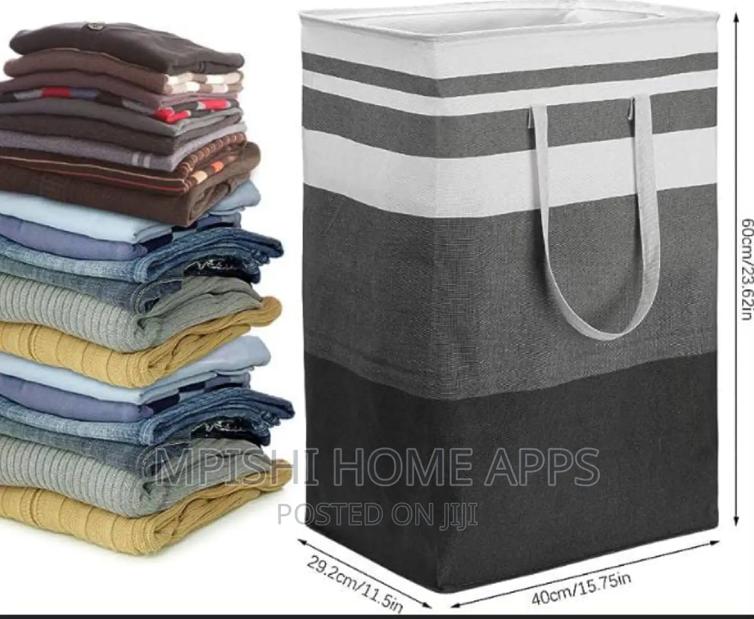 *72L Canvas Collapsible Laundry/Multi-purpose Baskets