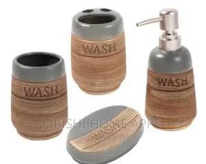 Fancy Ceramic Wash 4in1 Bathroom Set