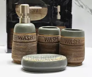 Fancy Ceramic Wash 4in1 Bathroom Set