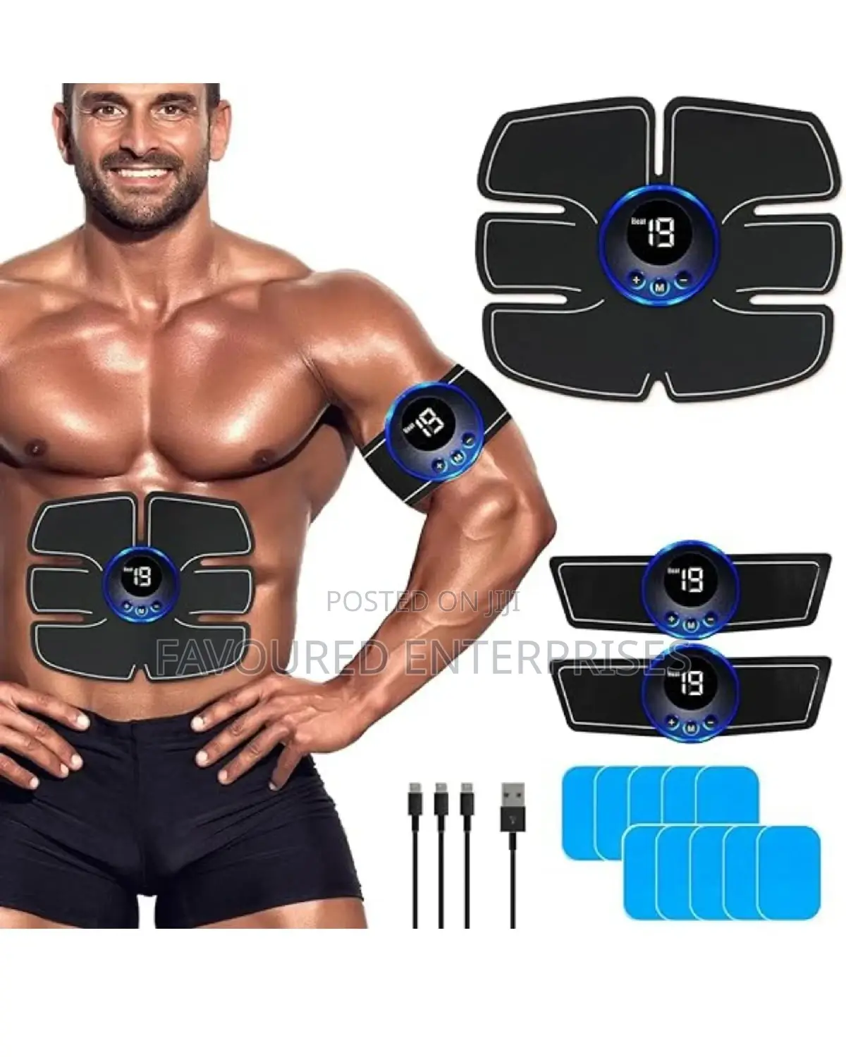 Ems Muscle Training Gear Abdominal Abs Fit Body