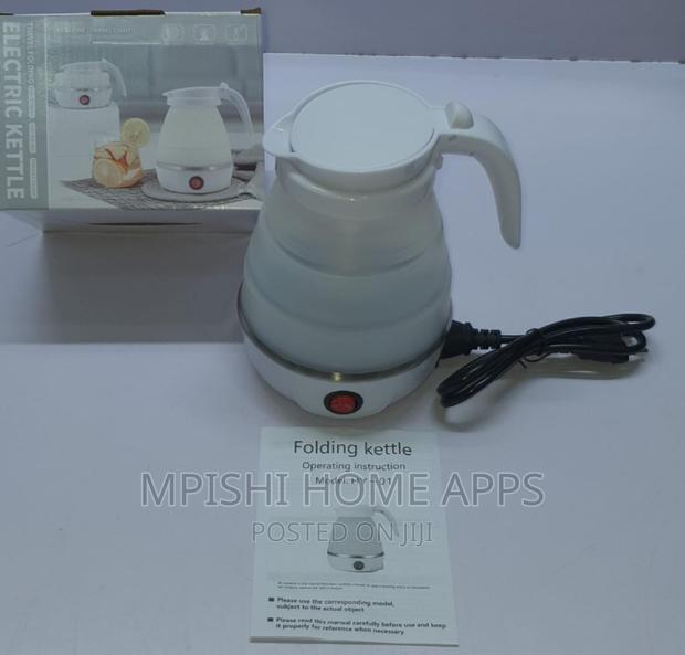 Foldable Electric Kettle With Silicone Body and Stainless