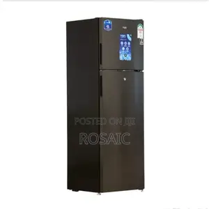 Von 168l Double Door Fridge ( Black)