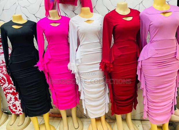 Executive Ladies Body Con Dinner Dresses - thumbnail 3