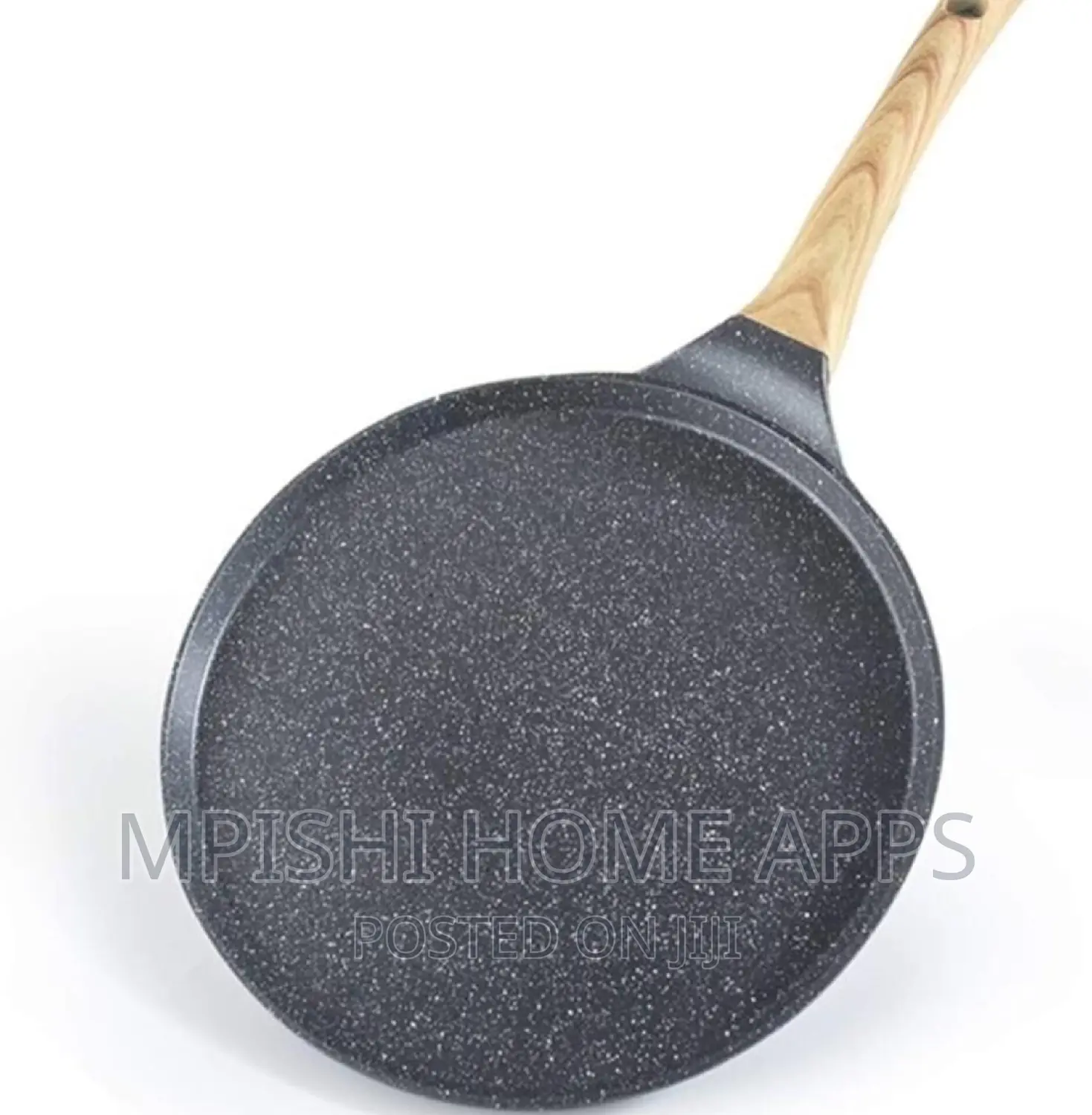 Heavy Granite Chapati /Creep Pan With Bamboo Spreader