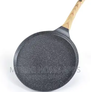 Heavy Granite Chapati /Creep Pan With Bamboo Spreader