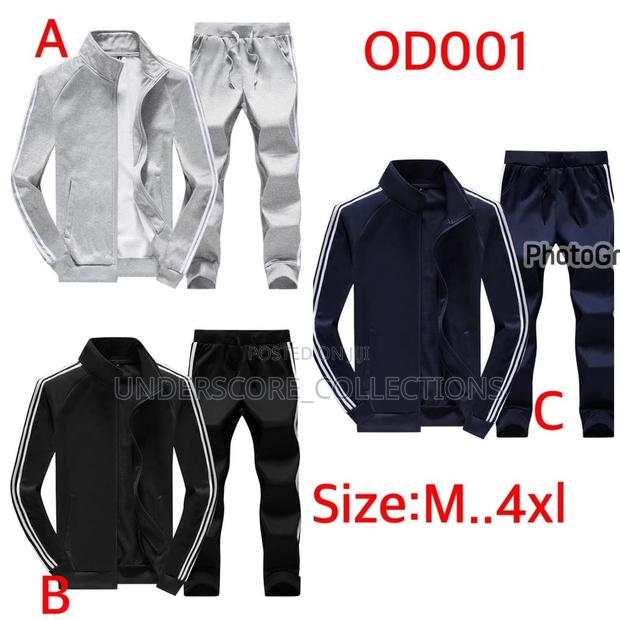 Executive Unisex Stripped Tracksuits - thumbnail 4