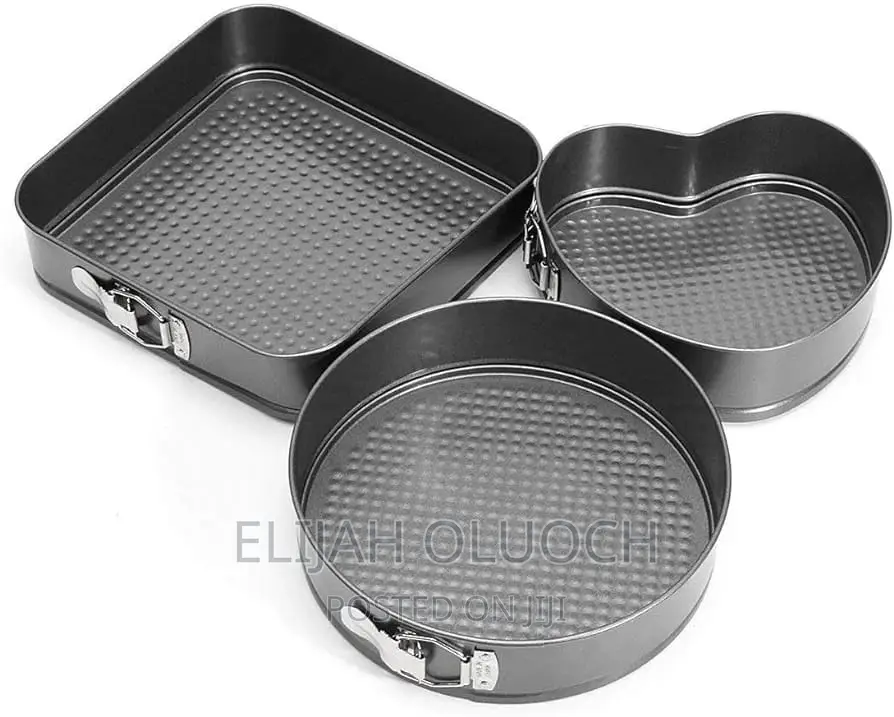 High Quality Non Stick 3pcs Cake Mould/Baking Tins