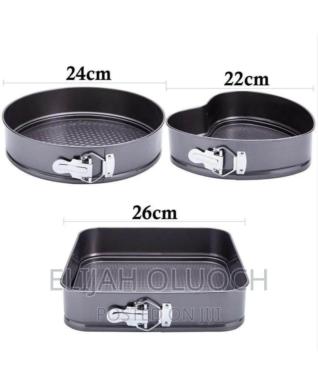 High Quality Non Stick 3pcs Cake Mould/Baking Tins
