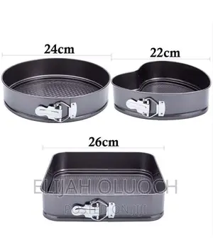 High Quality Non Stick 3pcs Cake Mould/Baking Tins