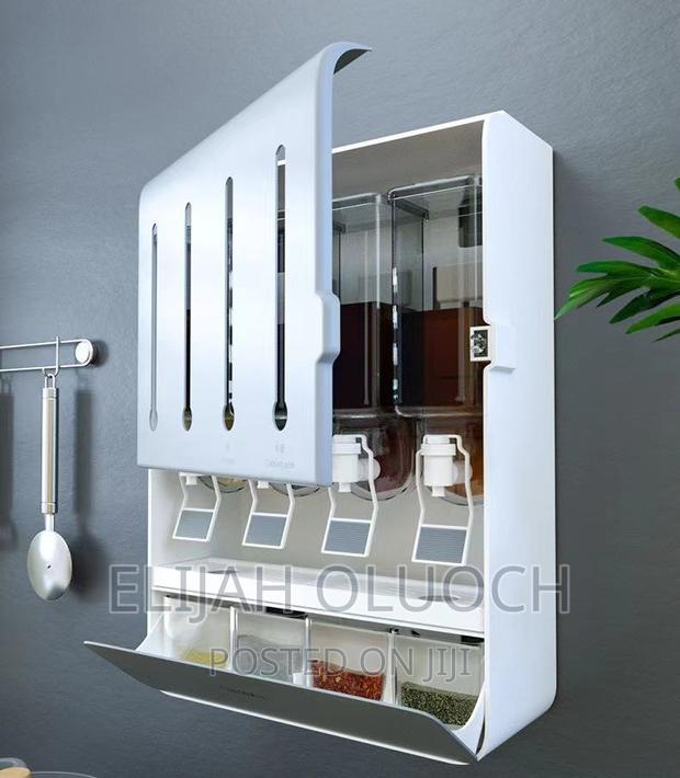 4 Way Liquid Dispenser With 4 Spice Holder - main view