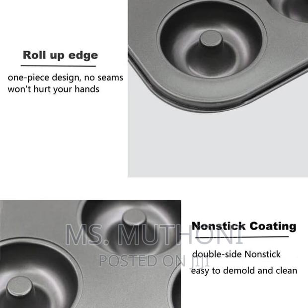 High Quality Nonstick 12holes DONUT Baking Tins - thumbnail 7
