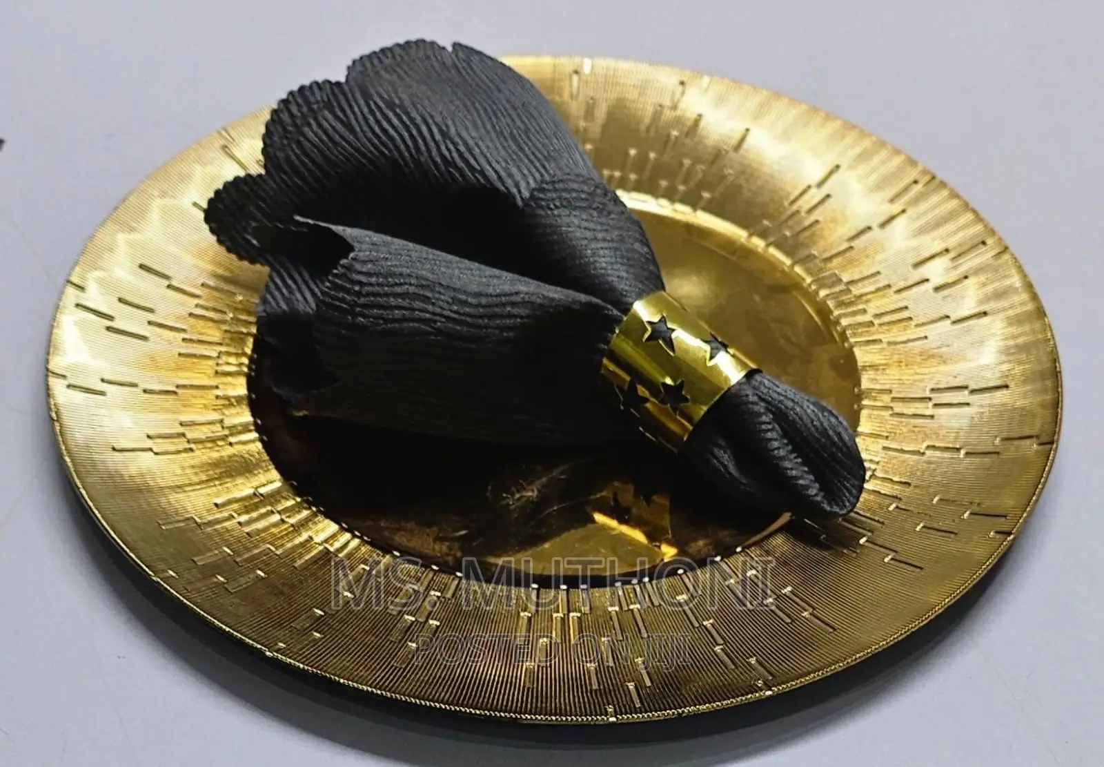 Napkin Golden Rings