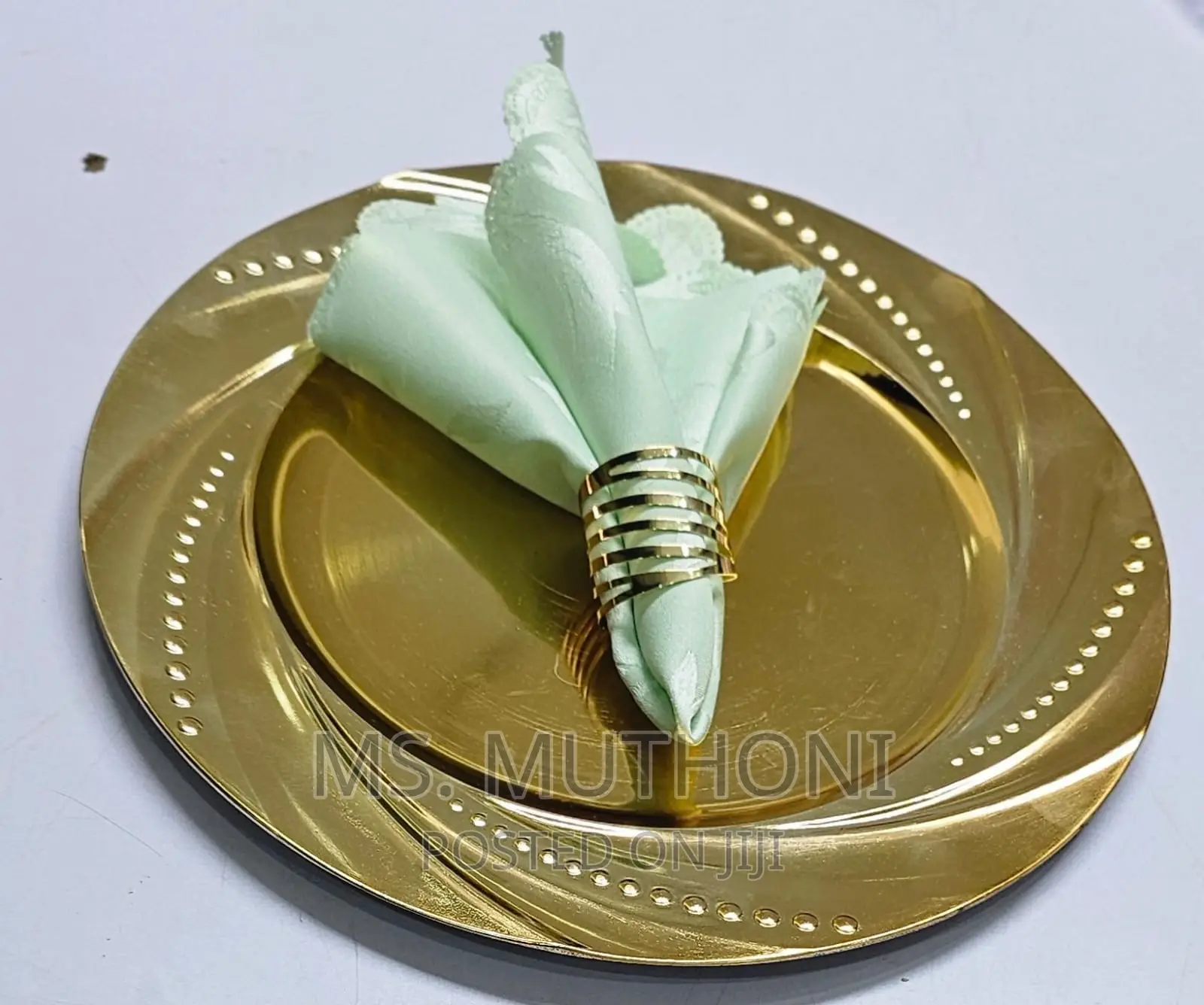 Napkin Golden Rings