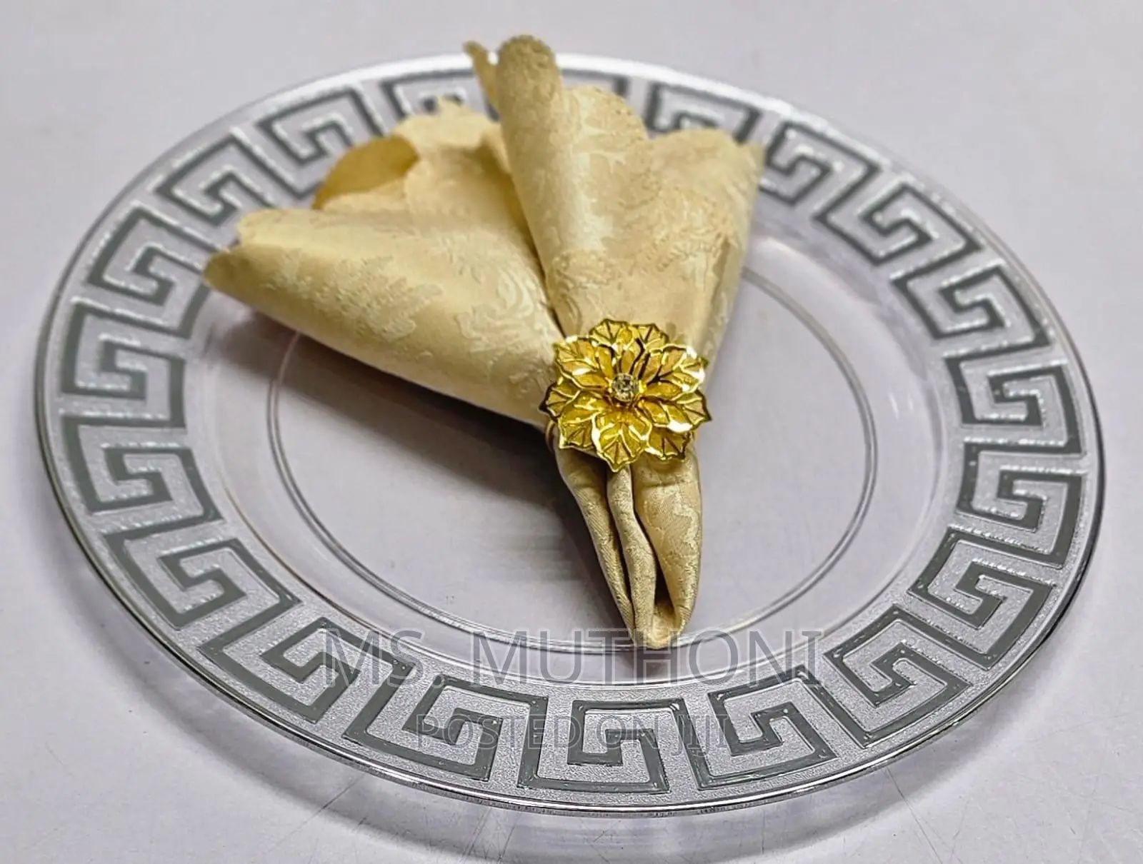 Napkin Golden Rings