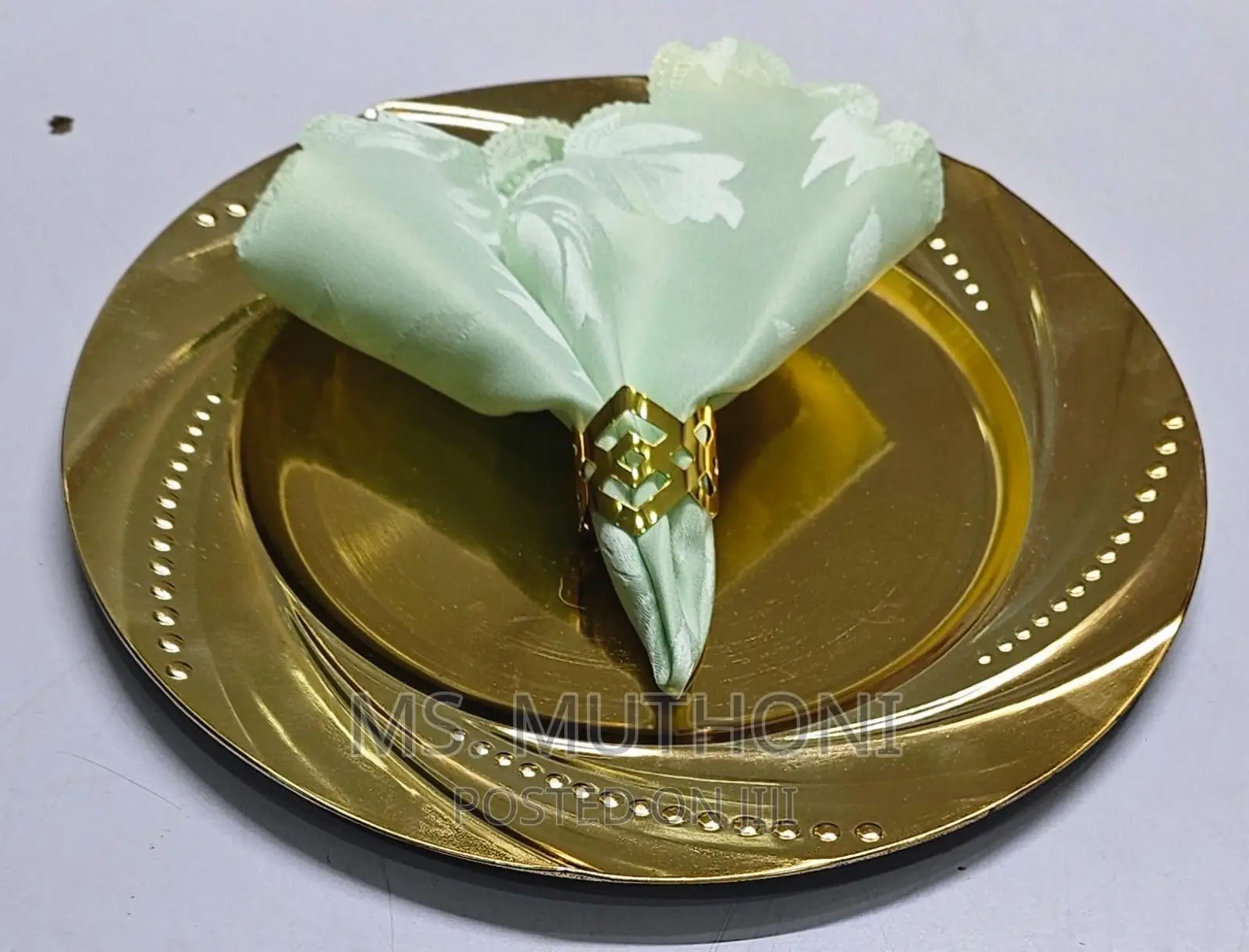 Napkin Golden Rings