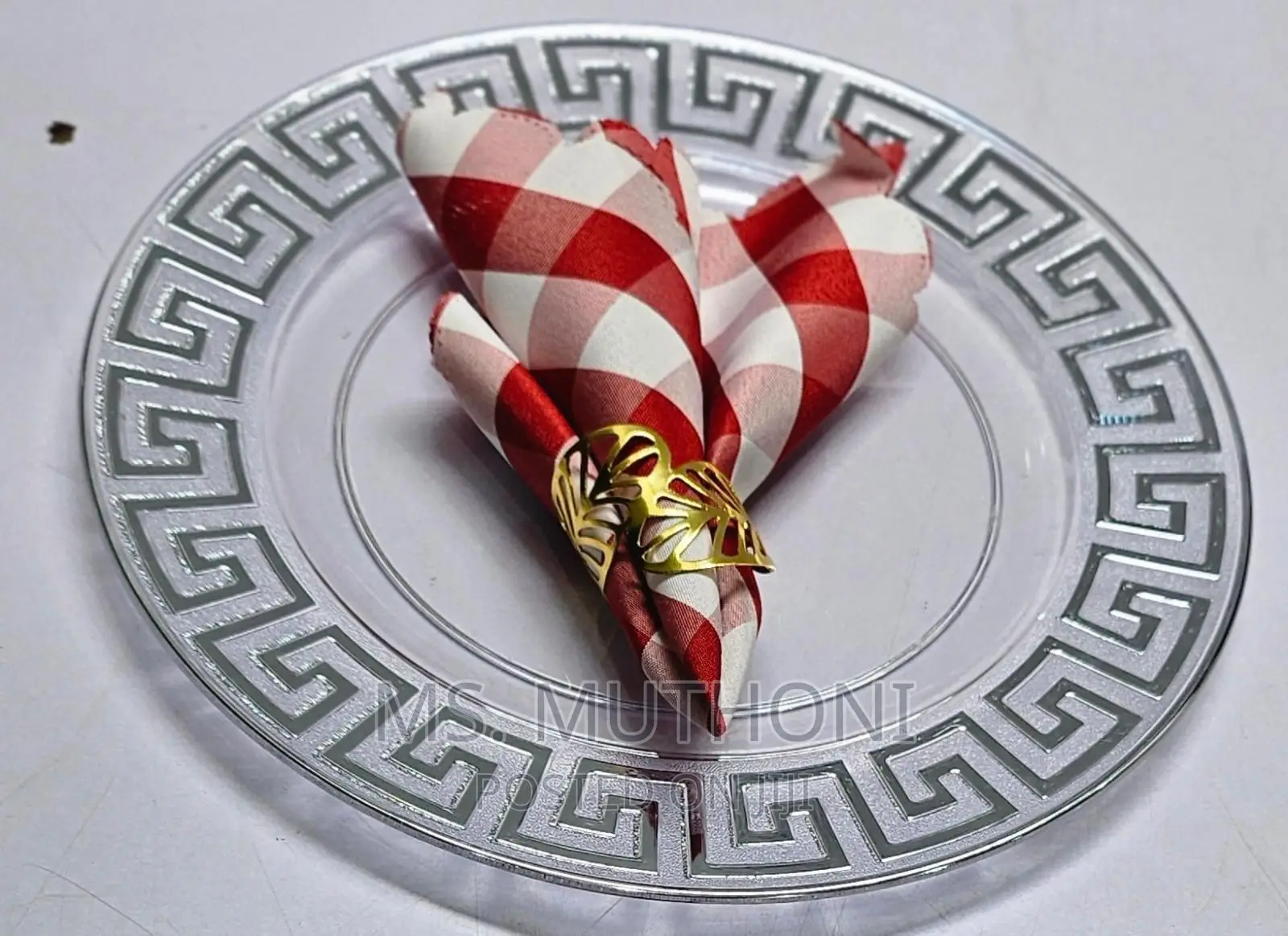 Napkin Golden Rings