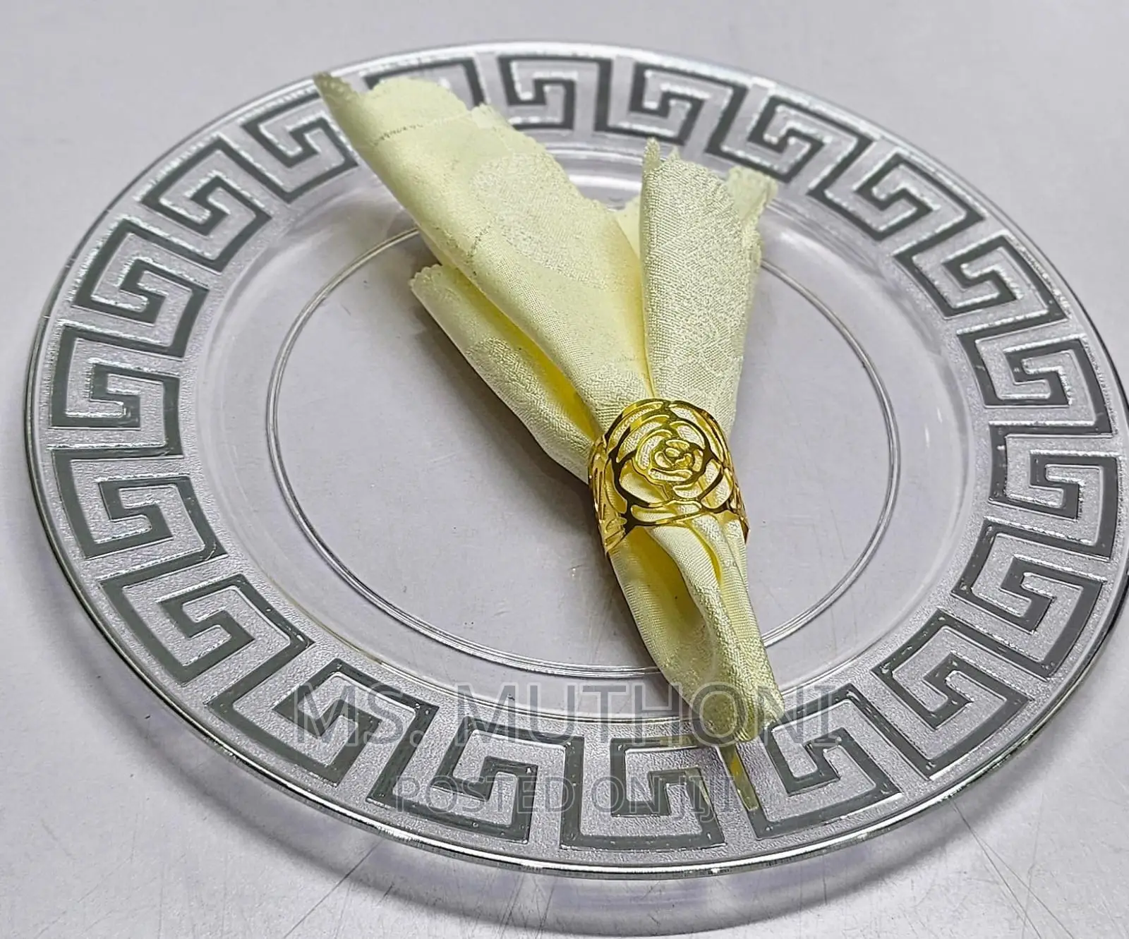 Napkin Golden Rings