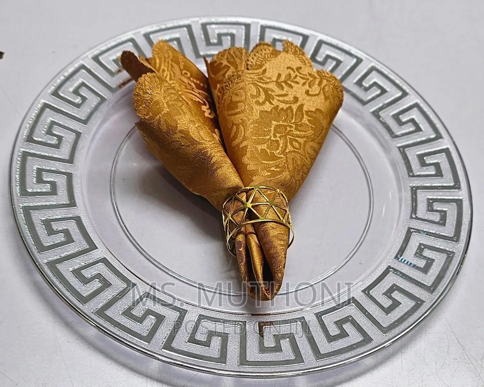 Napkin Golden Rings