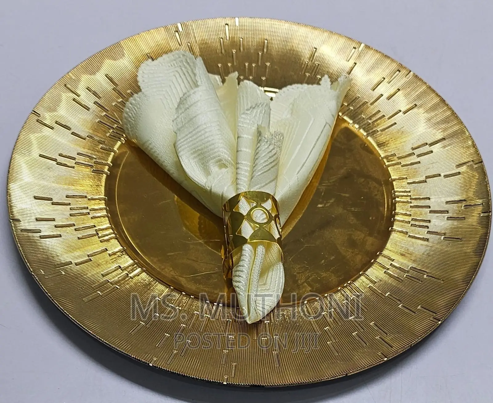 Napkin Golden Rings