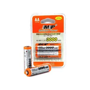 Multiple Power AA Rechargeable Batteries With 1.2v 3000mah