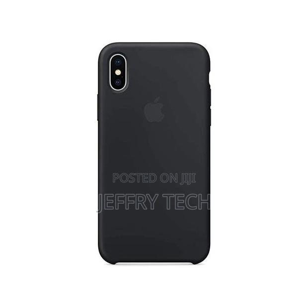 Silicon Case Cover for iPhone X Case, Black - main view