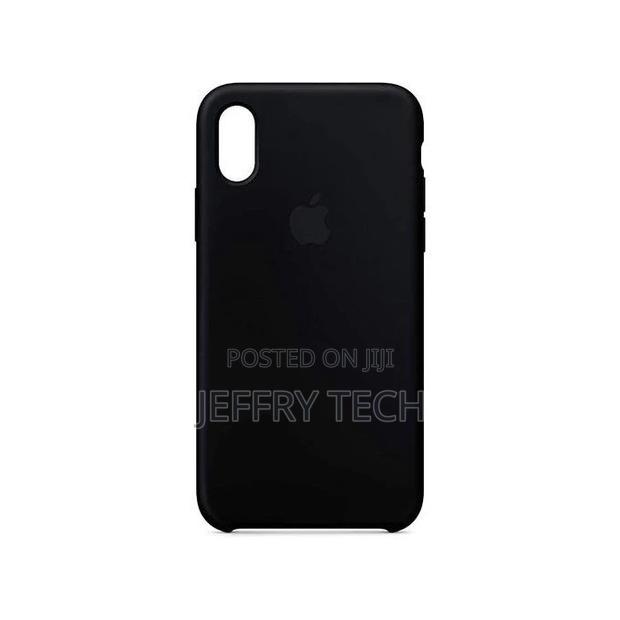 Silicon Case Cover for iPhone X Case, Black - thumbnail 2
