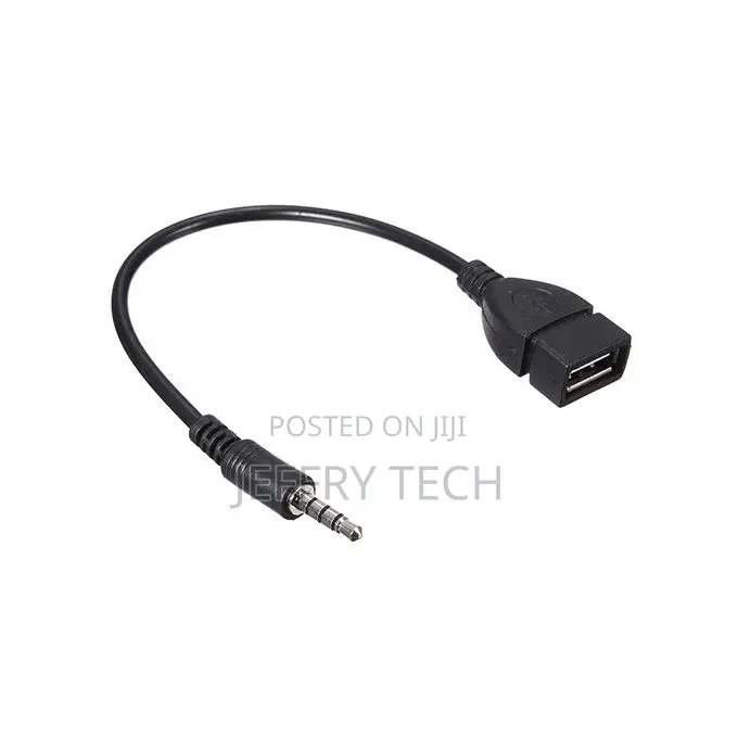 3.5mm Male Audio Aux-in-Jack to USB 2.0 Type a Female OTG-