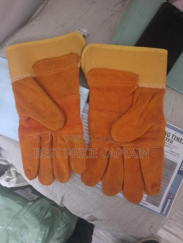 Construction Leather Gloves - main view