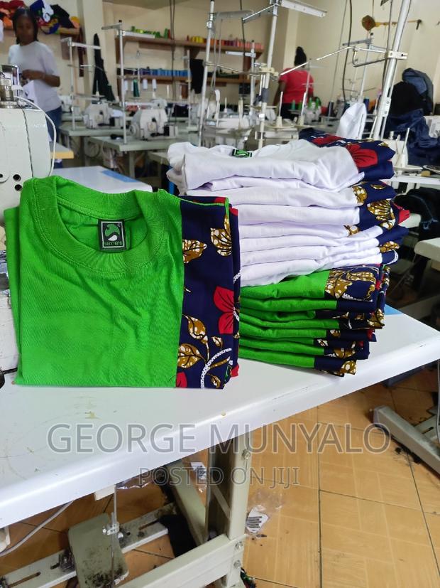 Customized Ankara T-Shirts, Round Neck T-Shirts - thumbnail 2